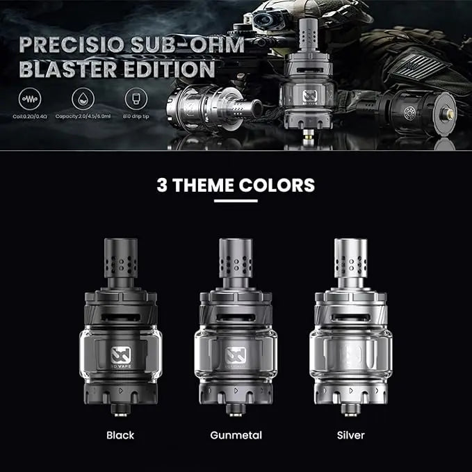 BD Vape Precisio Sub-Ohm Tank Blaster Edition £19.95 |bearsvapes.co.uk
