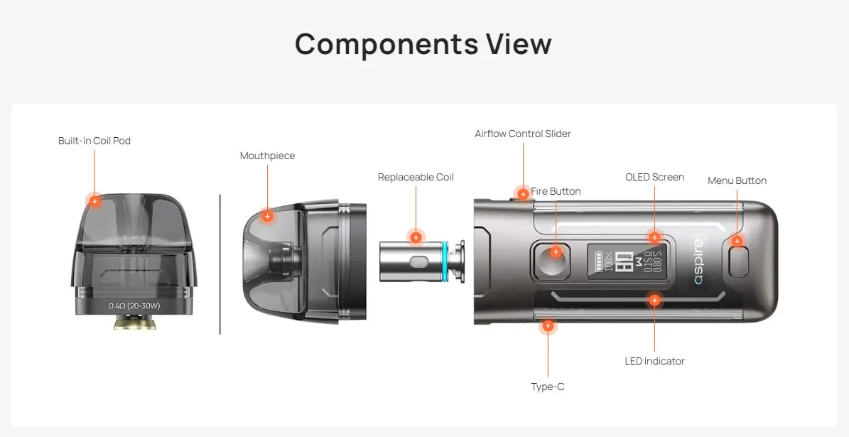 Aspire Veynom Air Pod Vape Kit NOW HALF PRICE £19.95 |bearsvapes.co.uk