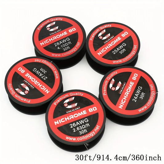Coilology Nichrome 80 Wire 30ft 24/25/26/27/28 g | bearsvapes.co.uk