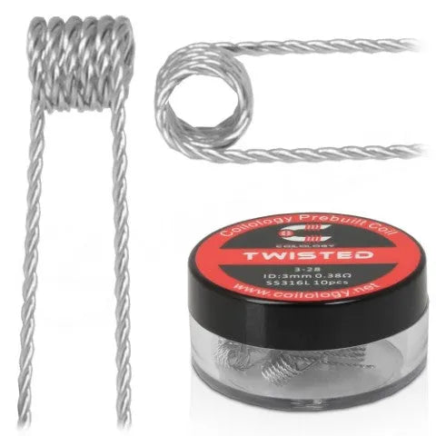 Coilology Premade Twisted Coils 10pcs | ONLY £3.95 | bearsvapes.co.uk