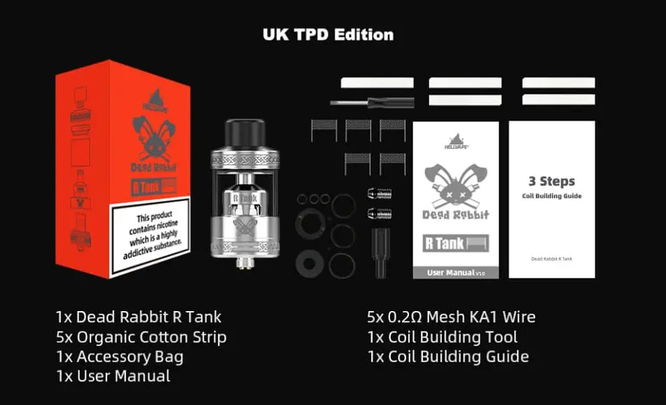 Hellvape Dead Rabbit R RTA | 25mm Mesh RTA  | bearsvapes.co.uk