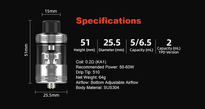 Hellvape Dead Rabbit R RTA | 25mm Mesh RTA | bearsvapes.co.uk
