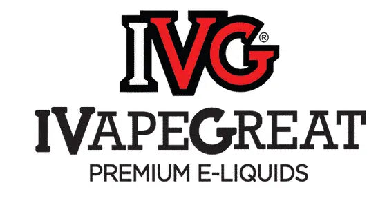 IVG logo for IVapeGreat premium e-liquids on a white background