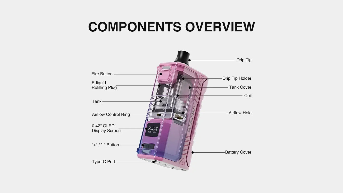 Lost Vape Centaurus G80 AIO Kit - incl FREE 18650 | bearsvapes.co.uk