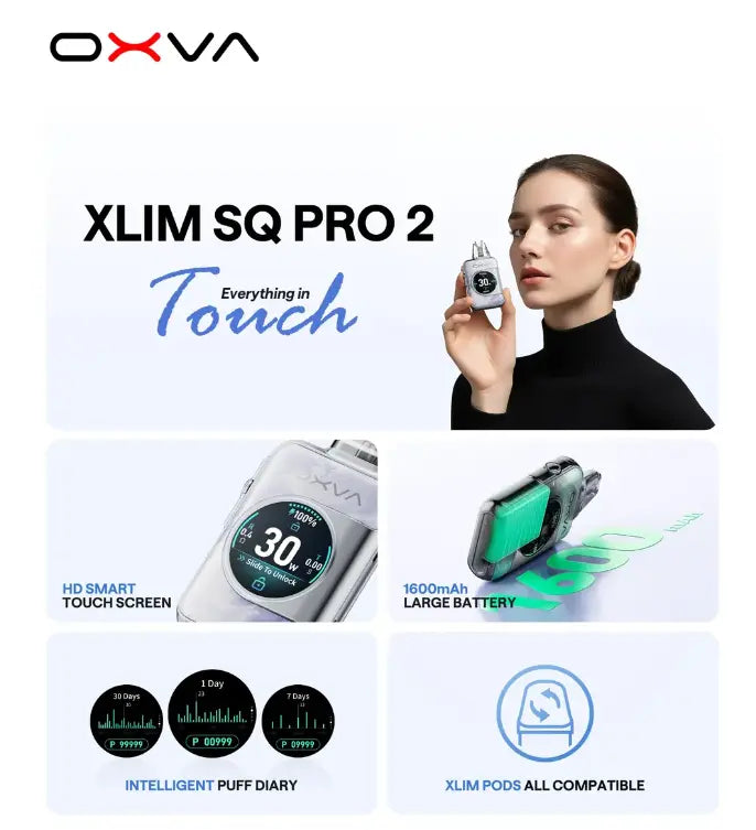 OXVA Xlim SQ Pro 2 Pod Kit - 1600mAh MTL & RDTL Kit | bearsvapes.co.uk