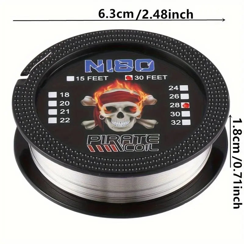 Pirate Coil Ni80 Nichrome 80 Vape Wire 30ft Spool | bearsvapes.co.uk