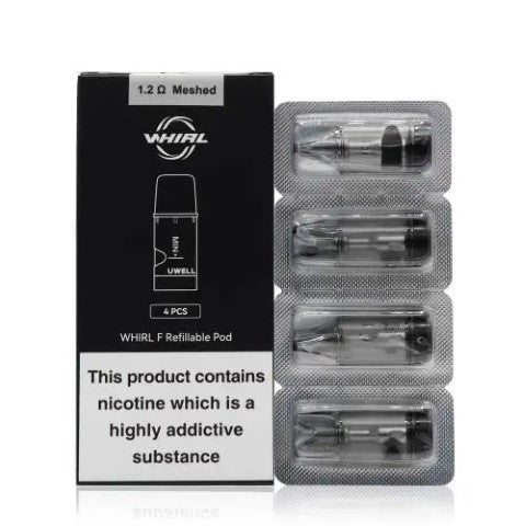 Uwell Whirl F Replacement Pods 4 Pack ONLY £7.95 | bearsvapes.co.uk