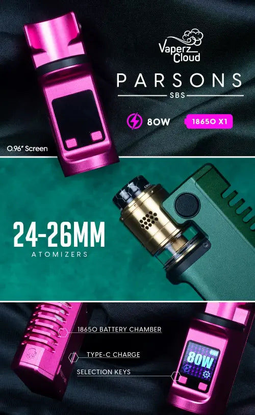 Vaperz Cloud Parsons SBS DNA80C Mod inc FREE 18650 | bearsvapes.co.uk