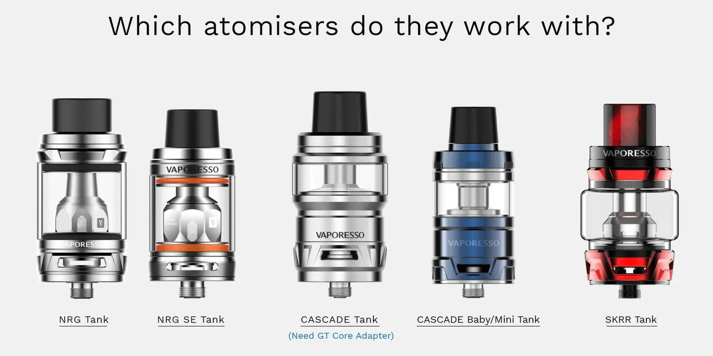 Vaporesso GT Coils 3pk - NRG, Cascade, SKRR Coils | bearsvapes.co.uk