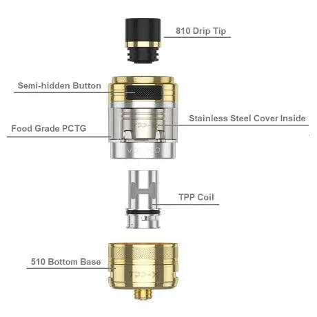 Voopoo TPP X Pod Tank 2ml DTL Vape Pod Tank | bearsvapes.co.uk