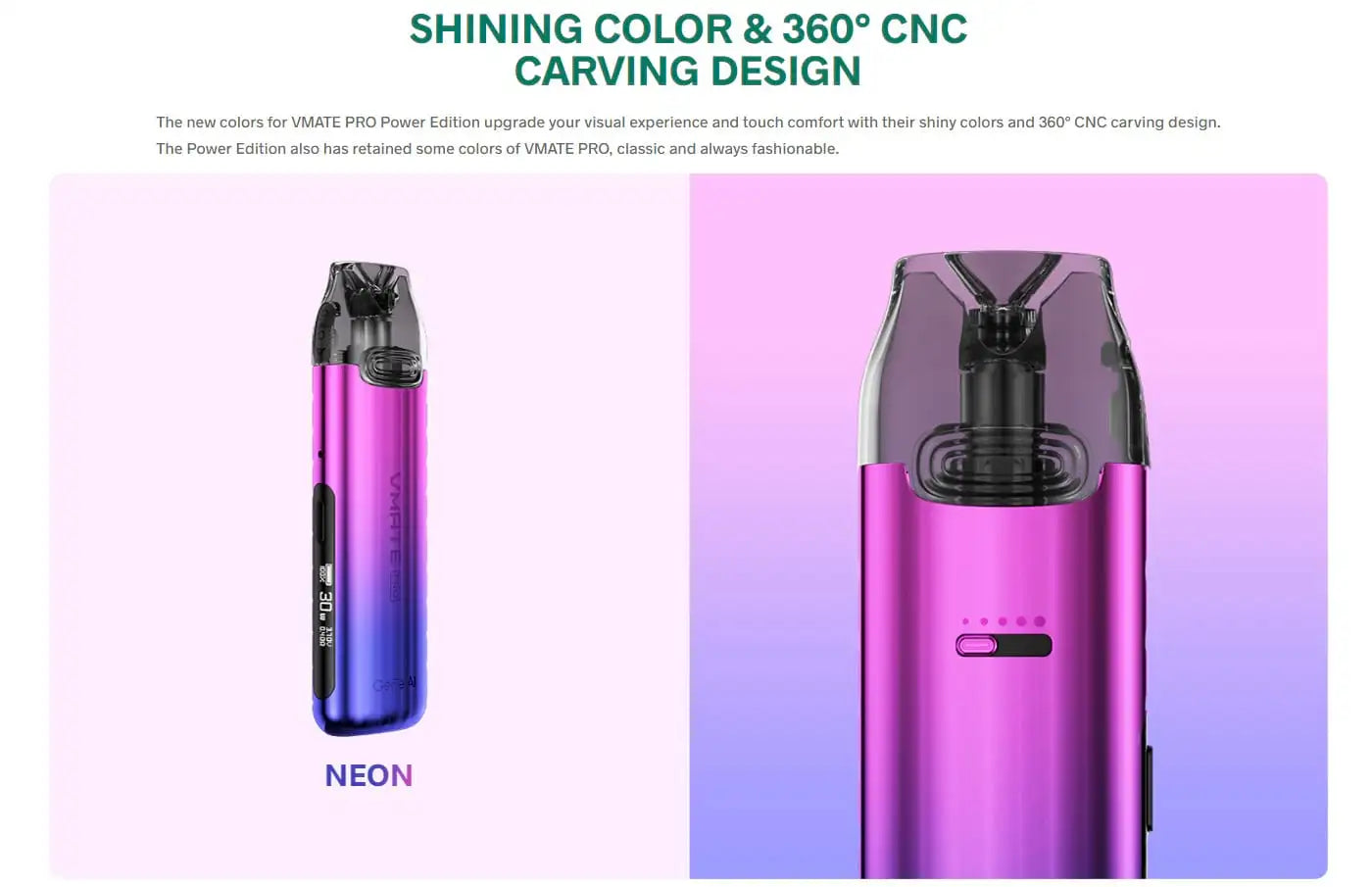 Voopoo Vmate Pro Power Edition Pod Kit Starter Kit | bearsvapes.co.uk