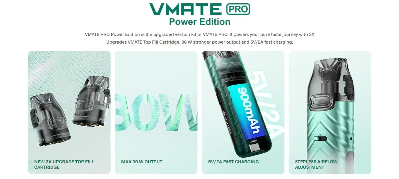 Voopoo Vmate Pro Power Edition Pod Kit Starter Kit | bearsvapes.co.uk