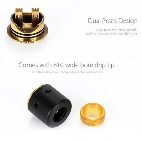 Advken Ziggs V2 RDA | 24mm Single or Dual Coil RDA | bearsvapes.co.uk