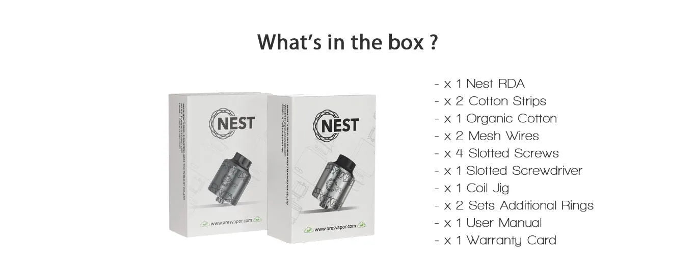 Aresvapor Nest Mesh RDA | bearsvapes.co.uk
