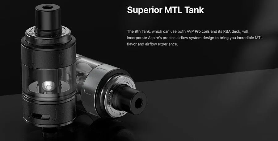 Aspire 9th RTA Tank | By Aspire Prestige & NoName | bearsvapes.co.uk