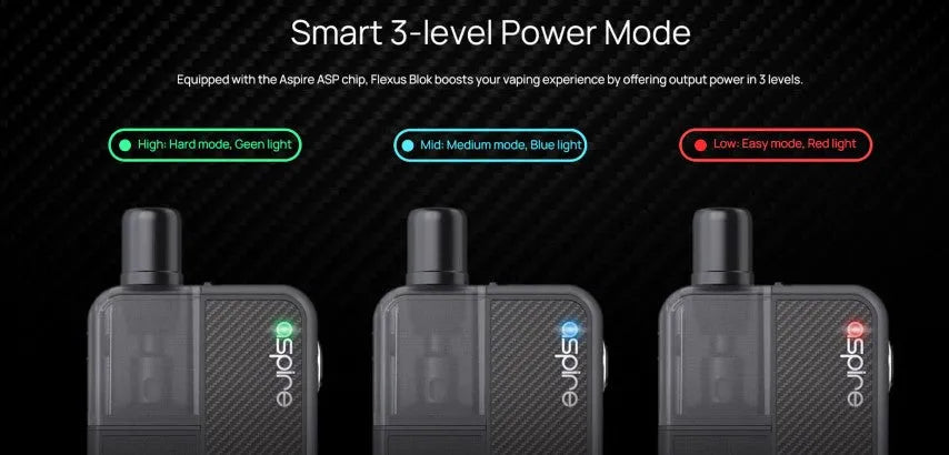 Aspire Flexus Blok Pod Vape Kit | MTL Starter Kit | bearsvapes.co.uk