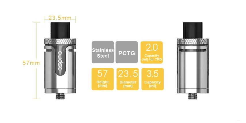 Aspire Cleito Exo Sub-ohm Vape Tank | bearsvapes.co.uk