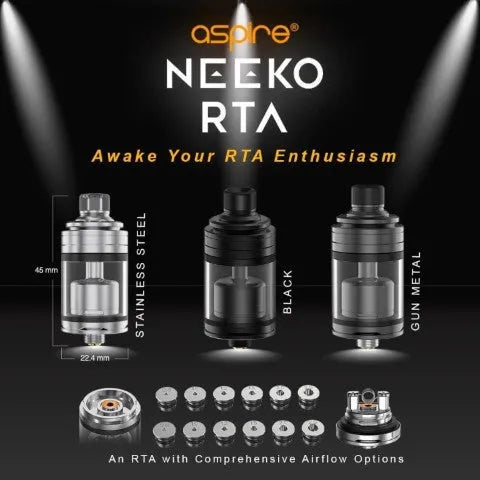 Aspire Neeko RTA 22mm MTL Prestige RTA | bearsvapes.co.uk