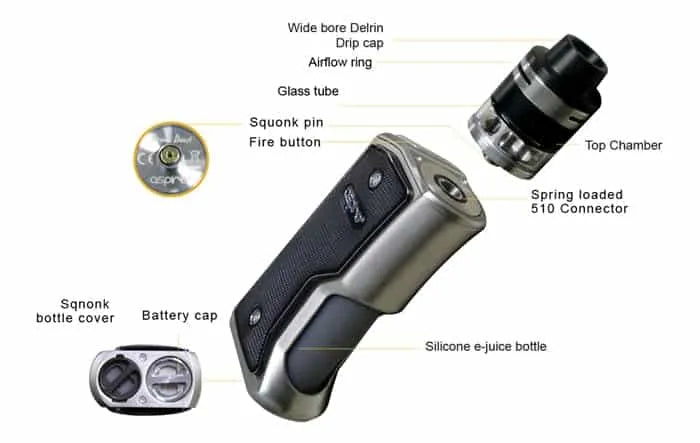 Aspire Feedlink Revvo 80W Squonk Kit | bearsvapes.co.uk