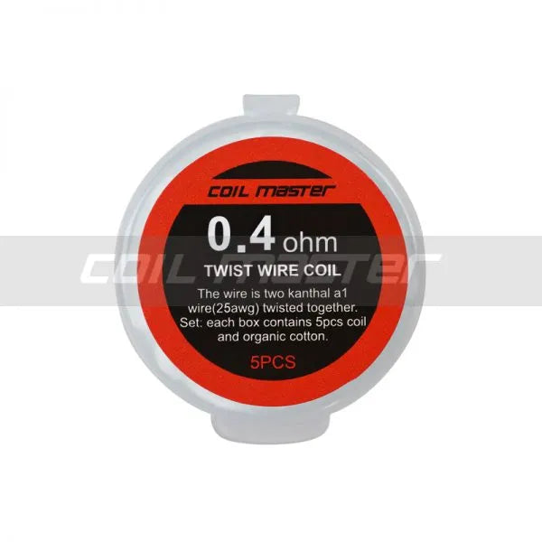 Coil Master Twisted Coils | 5 Pack & Organic Cotton | bearsvapes.co.uk