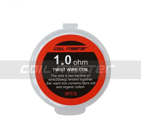 Coil Master Twisted Coils | 5 Pack & Organic Cotton | bearsvapes.co.uk