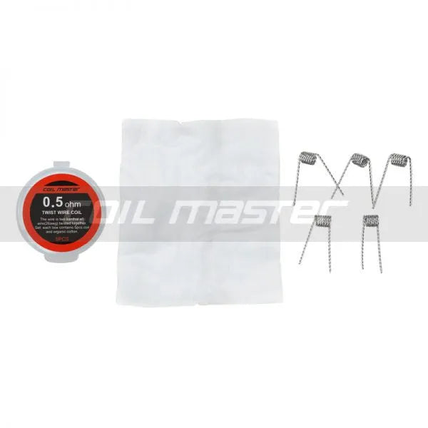 Coil Master Twisted Coils | 5 Pack & Organic Cotton | bearsvapes.co.uk