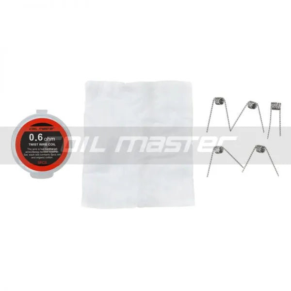Coil Master Twisted Coils | 5 Pack & Organic Cotton | bearsvapes.co.uk