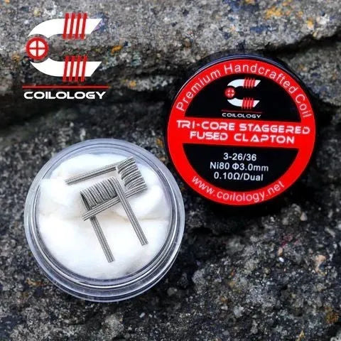 Coilology Tri-core Staggered Fused Clapton Handmade Coils 2pcs