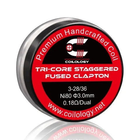 Coilology Tri-core Staggered Fused Clapton Handmade Coils 2pcs
