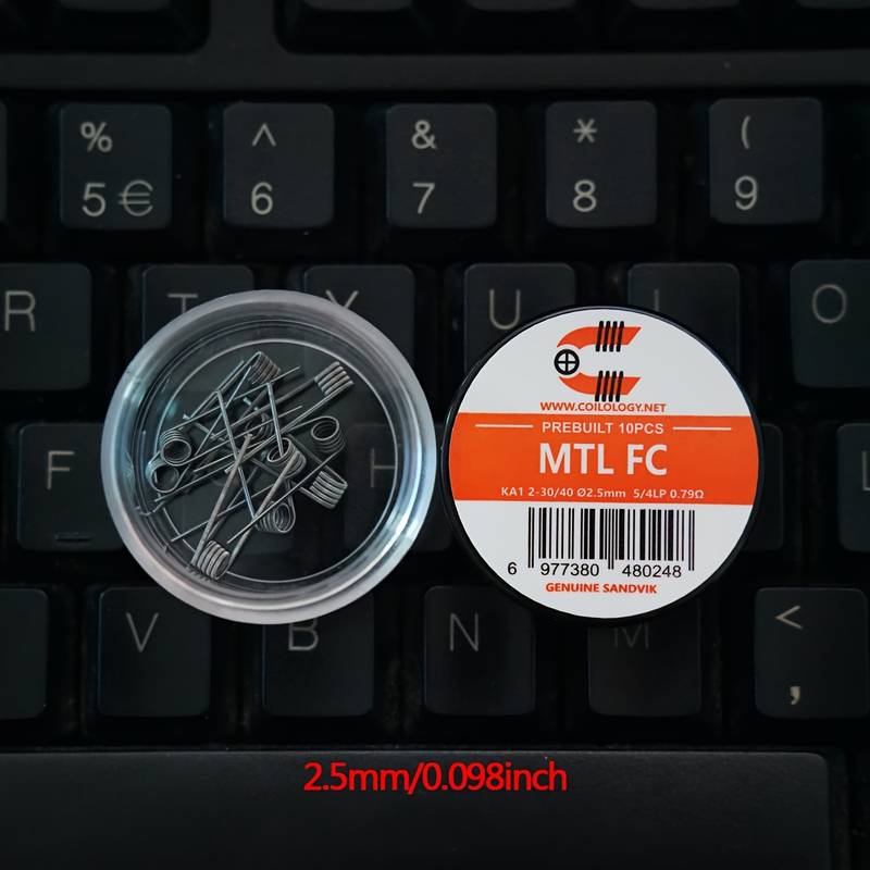 Coilology MTL Fused Clapton Coils - Sandvik Wire | bearsvapes.co.uk