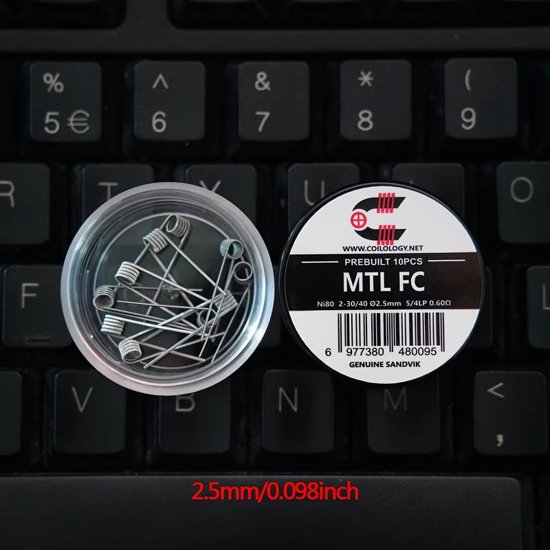 Coilology MTL Fused Clapton Coils - Sandvik Wire | bearsvapes.co.uk