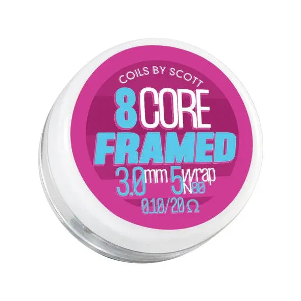 Coils by Scott 8 Core Framed 0.1 Ohm | bearsvapes.co.uk