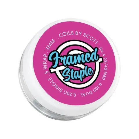 Coils By Scott Framed Staple Coils 0.10ohm | bearsvapes.co.uk