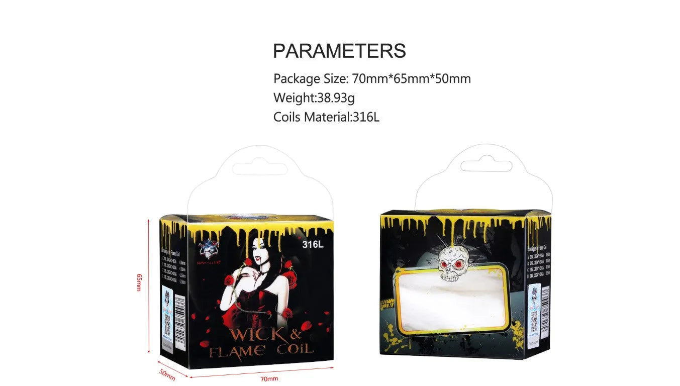 Demon Killer Wick & Flame SS316L Coil Kit | bearsvapes.co.uk