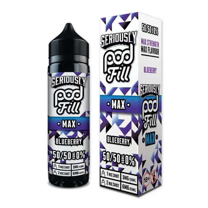 Doozy Seriously Pod Fill Max Blueberry Shortfill | bearsvapes.co.uk