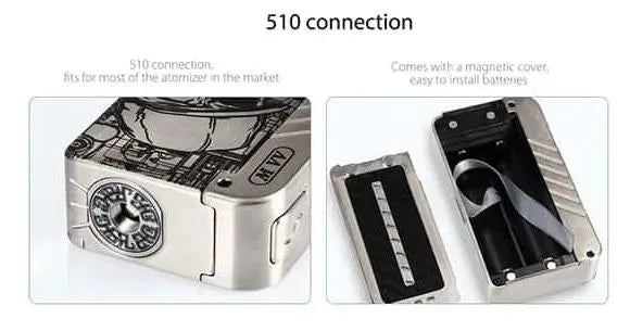 Dovpo M VV Box Mod | Dual 18650 Pot Mech Mod | bearsvapes.co.uk