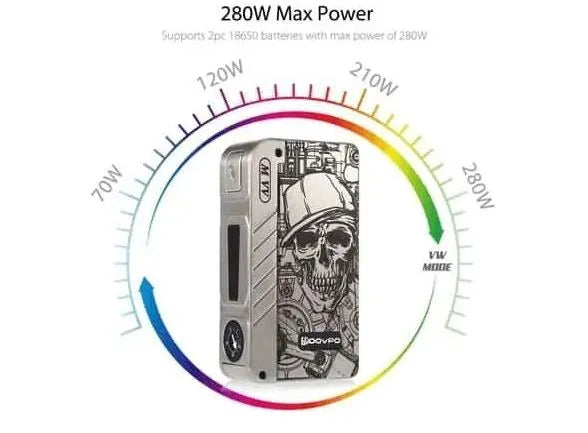 Dovpo M VV Box Mod | Dual 18650 Pot Mech Mod | bearsvapes.co.uk