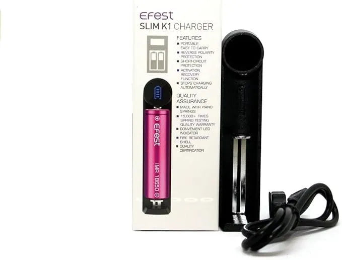 Efest K1 Slim Battery Charger | bearsvapes.co.uk