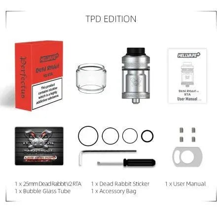 Hellvape Dead Rabbit V2 RTA | Dual Coil 25mm RTA | bearsvapes.co.uk
