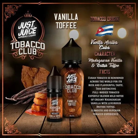 Juice Tobacco Club Nic Salts 4 For 3 Offer | bearsvapes.co.uk