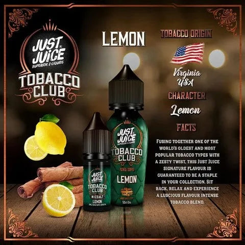 Juice Tobacco Club Nic Salts 4 For 3 Offer | bearsvapes.co.uk