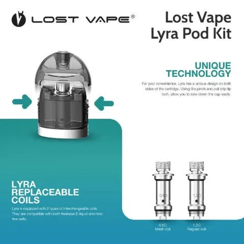 Lost Vape Lyra Pod Vape Kit | NOW ONLY £14.95 | bearsvapes.co.uk
