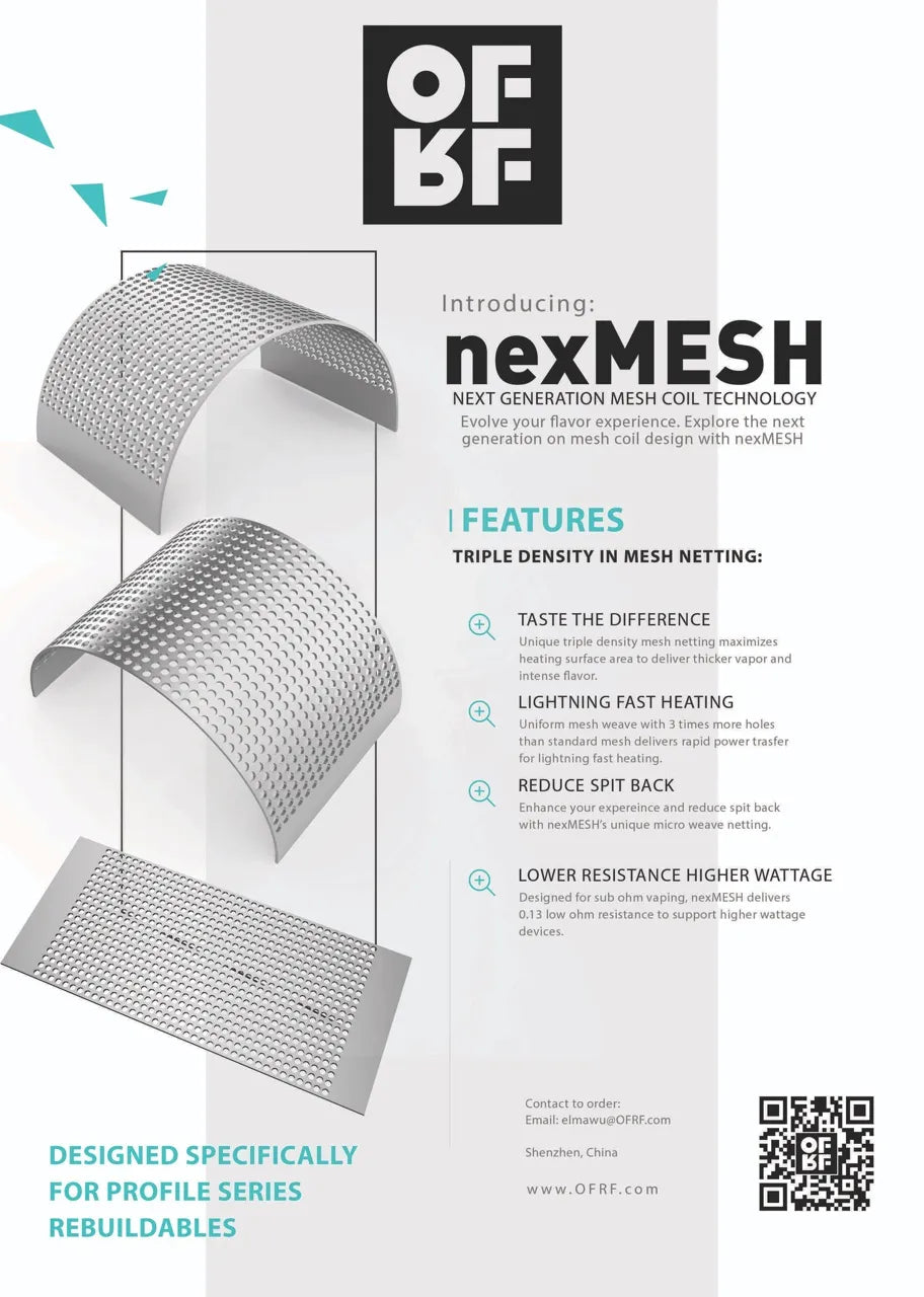OFRF nexMESH Strips 0.13 KA1 or 0.15 SS316L | bearsvapes.co.uk