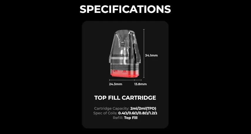 OXVA Xlim V3 Replacement Pods 3 Pack 4 Variants | bearsvapes.co.uk