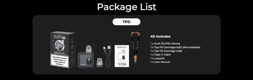 OXVA Xlim SQ Pro Pod Vape Kit NOW ONLY £19.95 | bearsvapes.co.uk