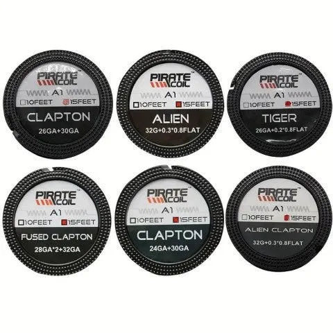 Pirate Coil Premium Vape Wire 15ft KA1 Tiger, Alien, Fused Clapton etc