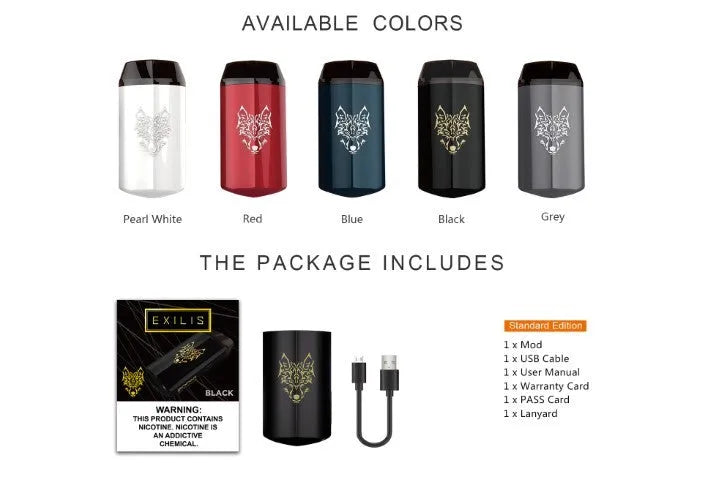 Sigelei Snowwolf Exilis Pod Vape Kit | FREE Extras | bearsvapes.co.uk
