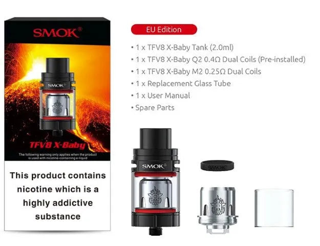 Smok TFV8 X-Baby Sub-Ohm Vape Tank | bearsvapes.co.uk