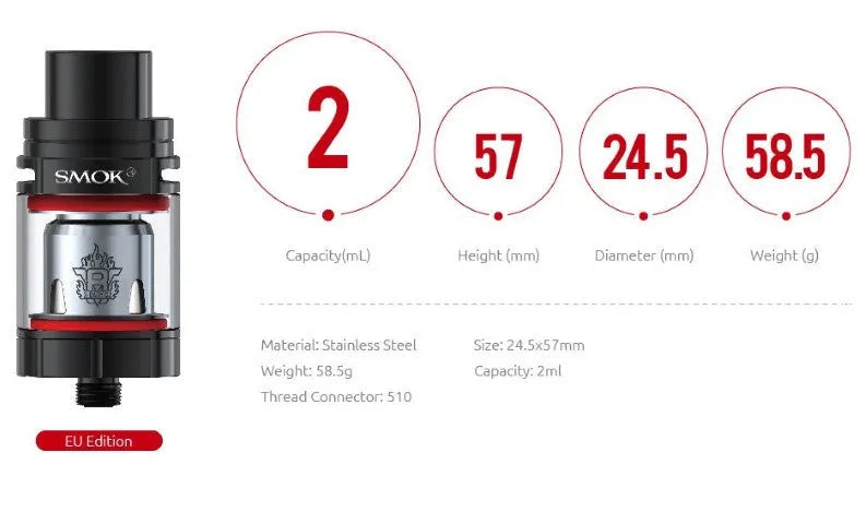 Smok TFV8 X-Baby Sub-Ohm Vape Tank | bearsvapes.co.uk