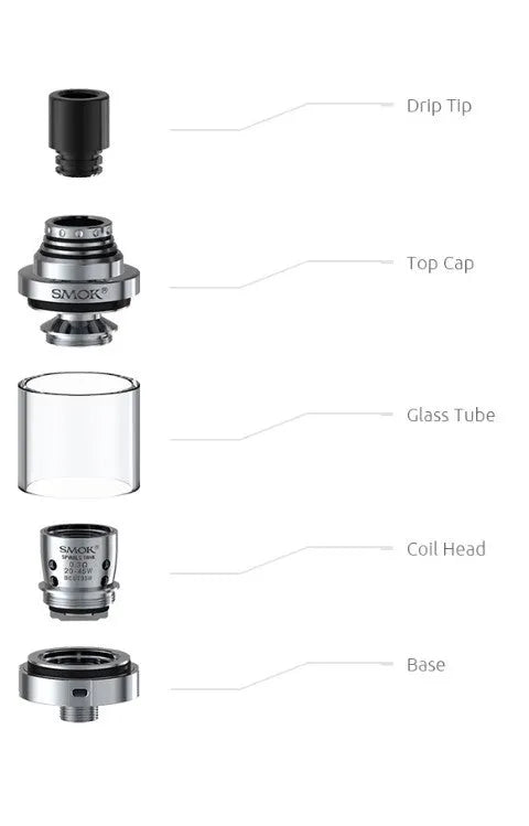 Smok Spirals Sub-ohm Vape Tank With RBA | £15.95 | bearsvapes.co.uk